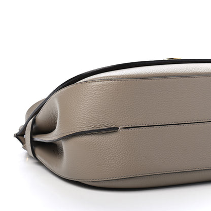 Mulberry Small Classic Grain Calfskin Amberley Satchel Solid Grey 7 of 9