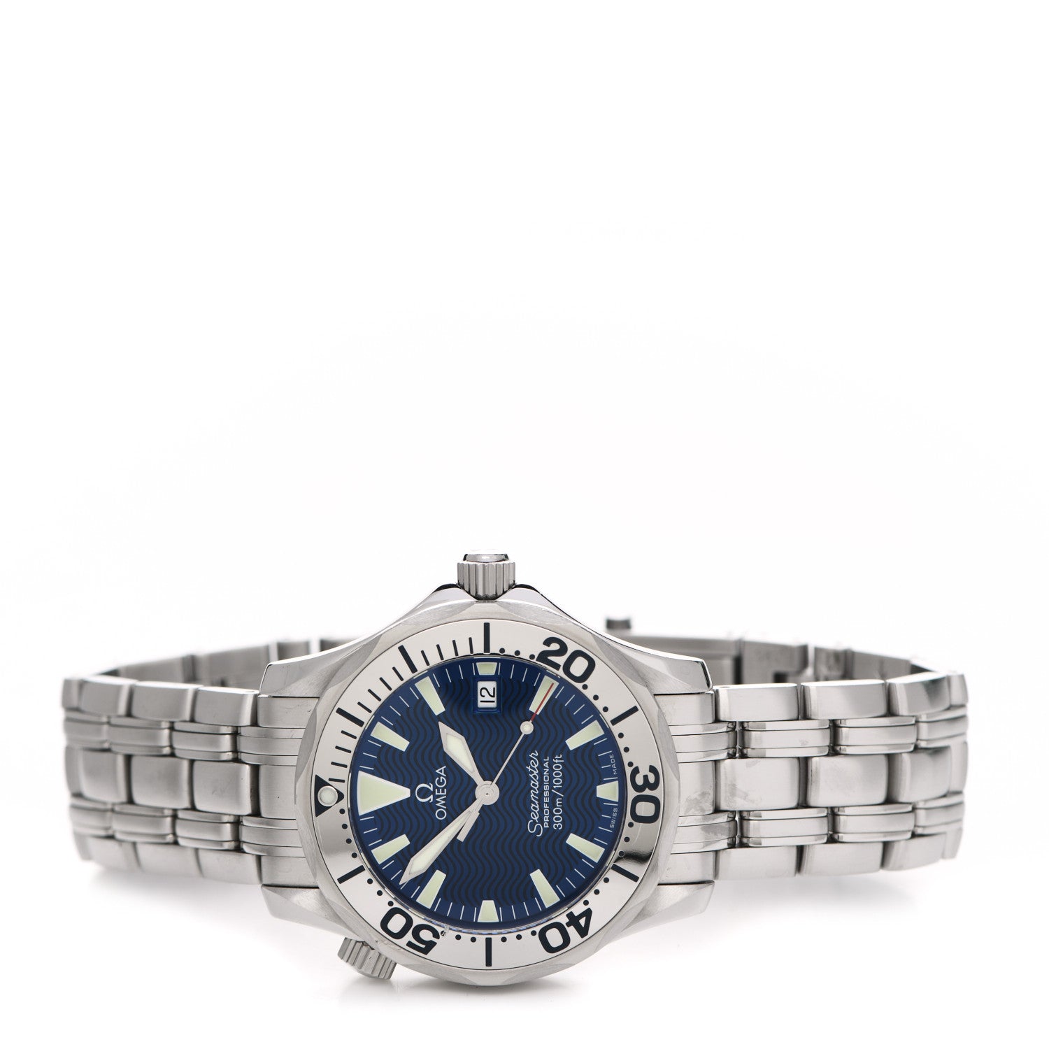 Omega Stainless Steel 36mm Seamaster Professional Quartz Watch Blue 2065.80 2 of 5