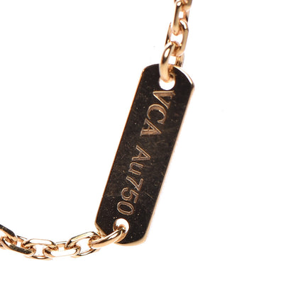 Van Cleef & Arpels 18K Yellow Gold Black Onyx Vintage Alhambra Pendant Necklace 4 of 8