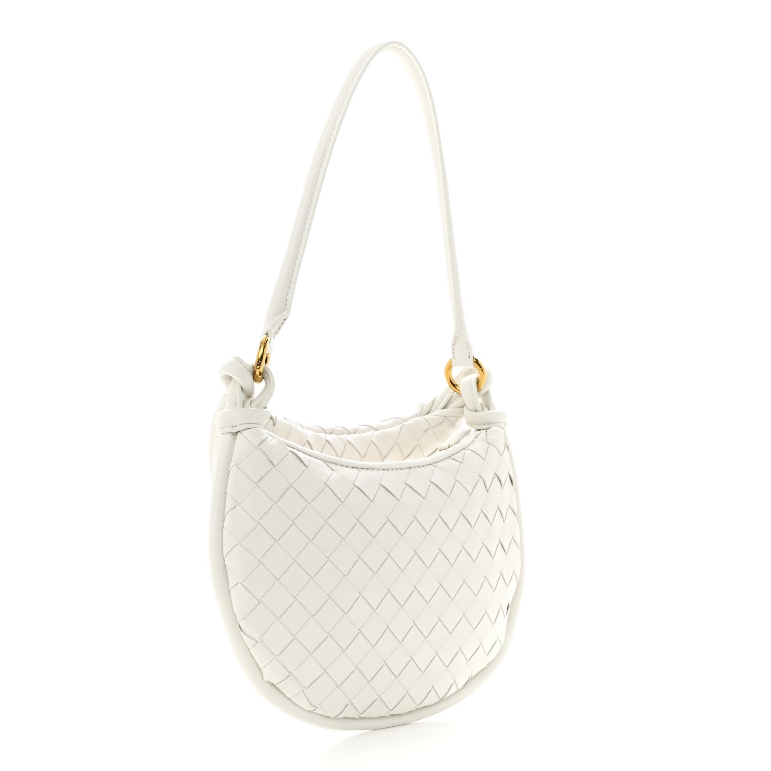 Bottega Veneta Nappa Intrecciato Small Gemelli White 3 of 14