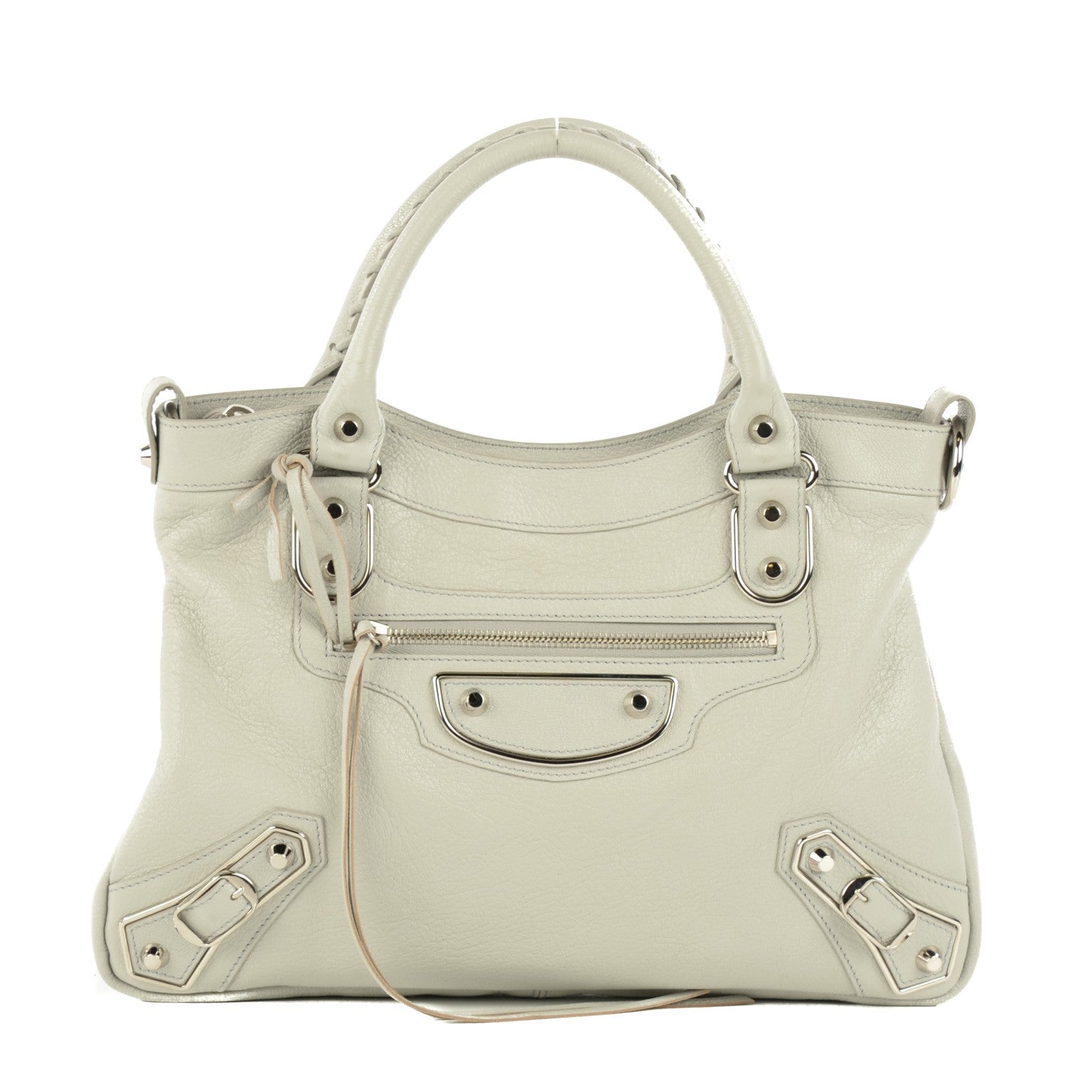 Balenciaga Chevre Silver Metallic Edge Hardware Town Gris Perle 1 of 13