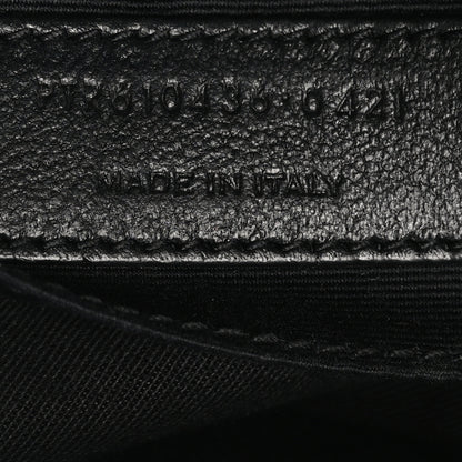 Saint Laurent Grain De Poudre Matelasse Chevron Quilted Round Vinyle Camera Bag Crema Soft 7 of 11