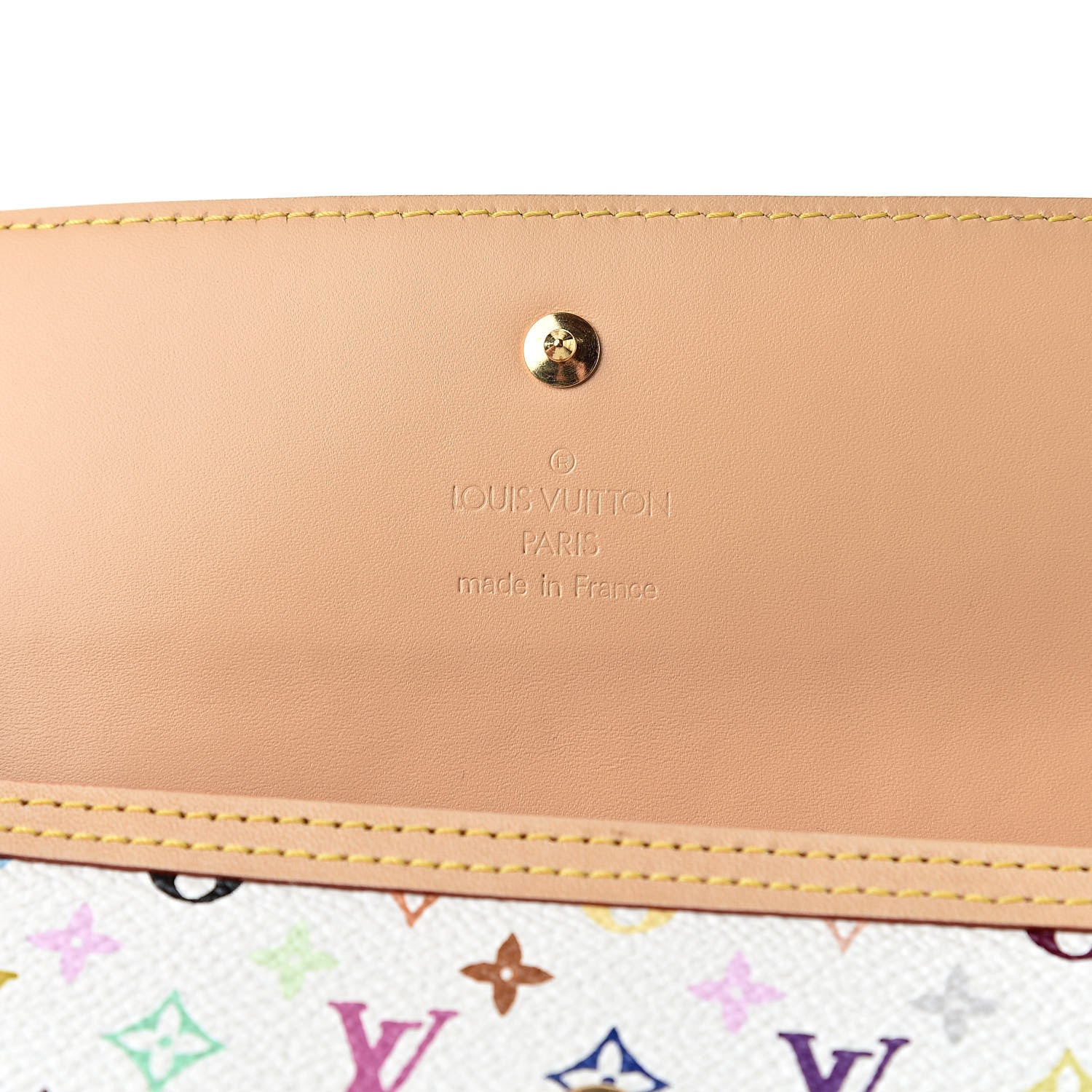 Louis Vuitton Monogram Multicolor Porte Tresor International Wallet White 6 of 7