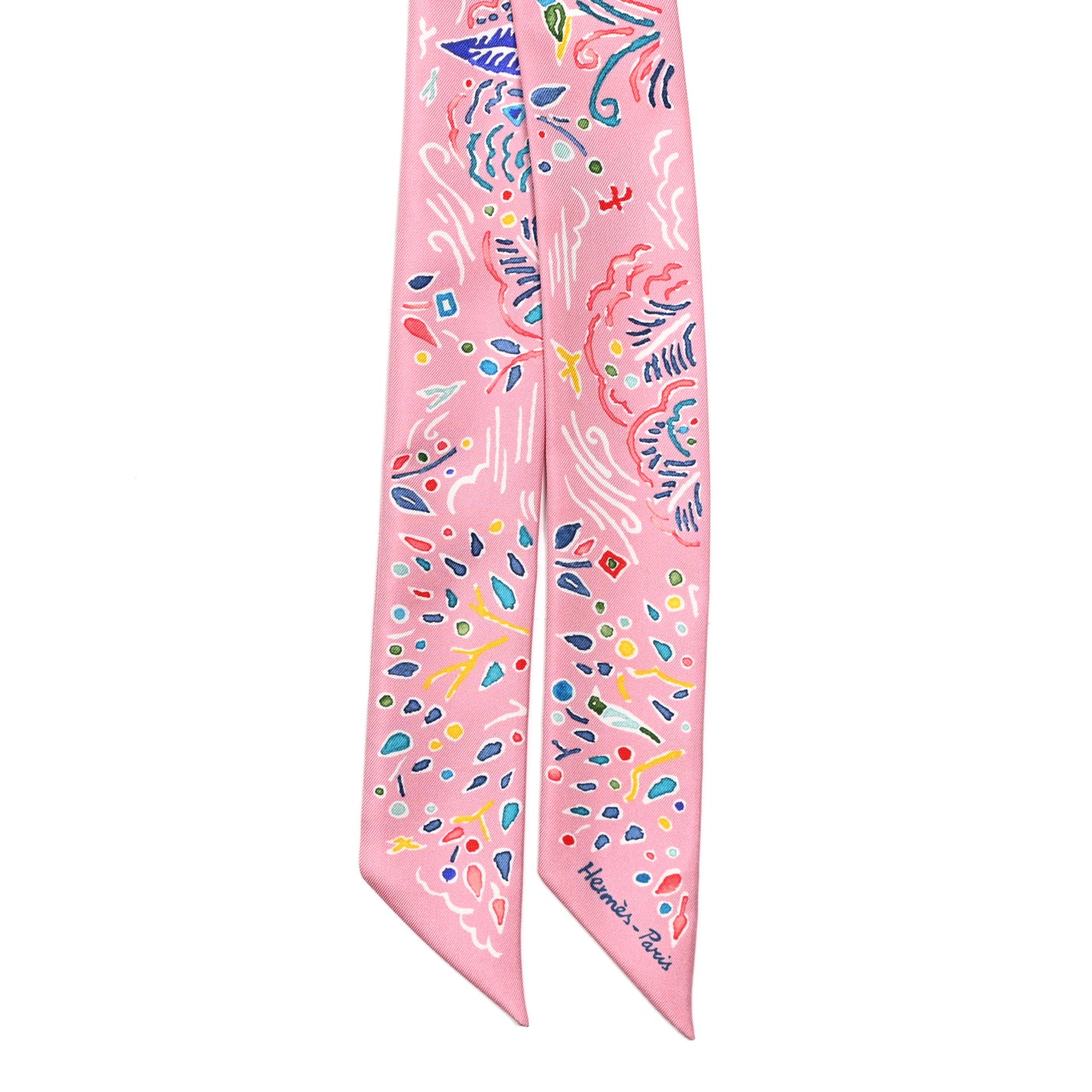 Silk Isola Di Primavera Twilly Rose Bleu Multicolor