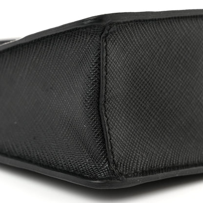 Prada Saffiano Mini Shoulder Bag Black 8 of 12