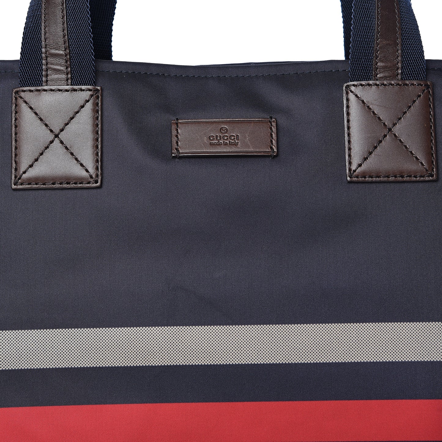 Nylon Diamante Web Tote Blue