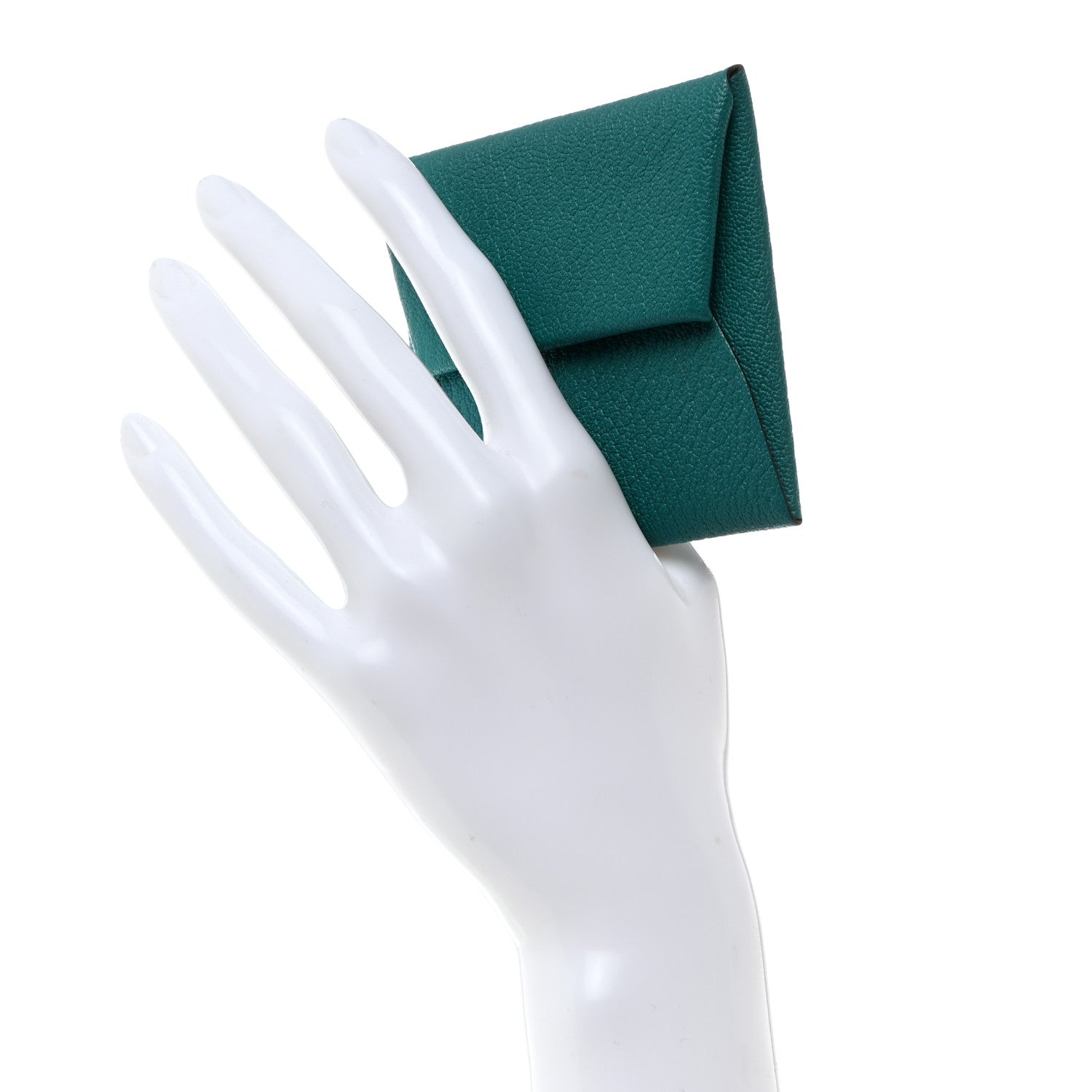 Hermes Chevre Mysore Bastia Coin Purse Vert Bosphore 2 of 8