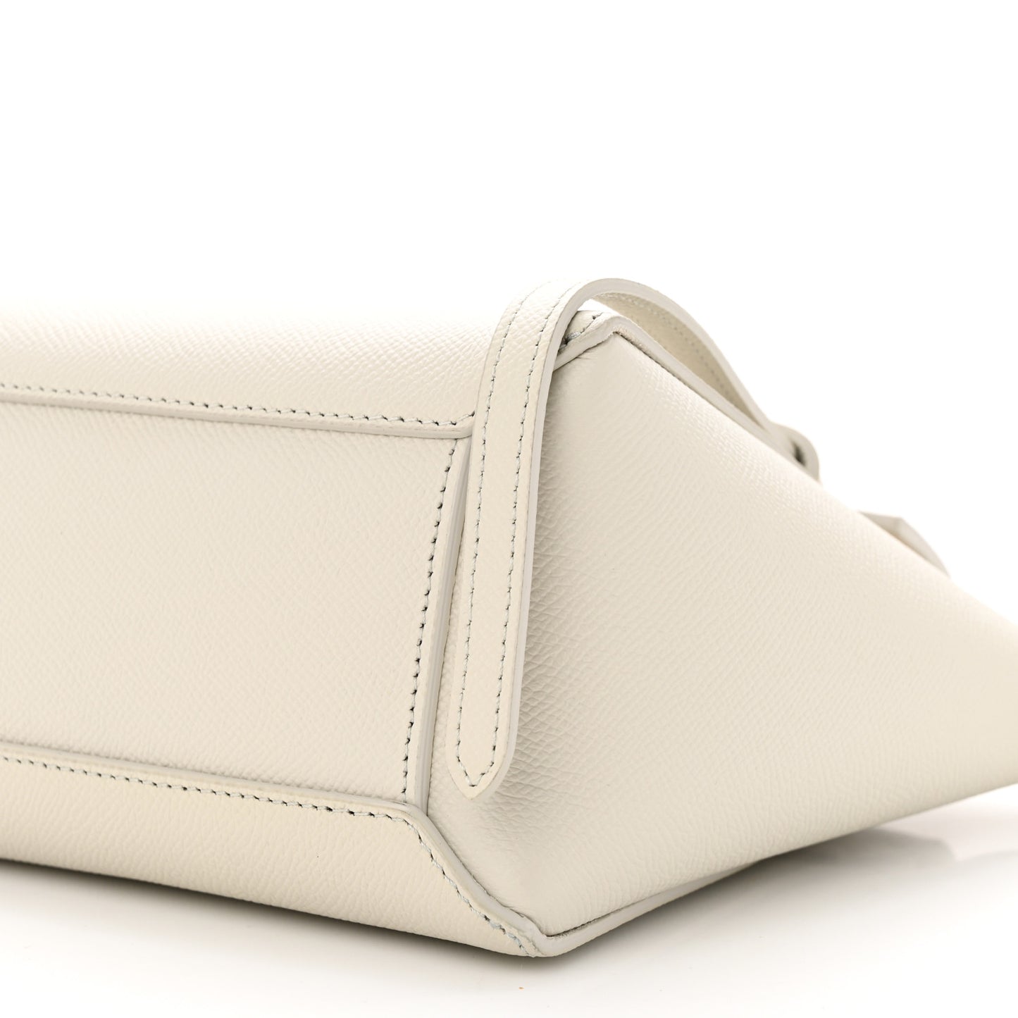 Grained Calfskin Nano Belt Bag Chalk