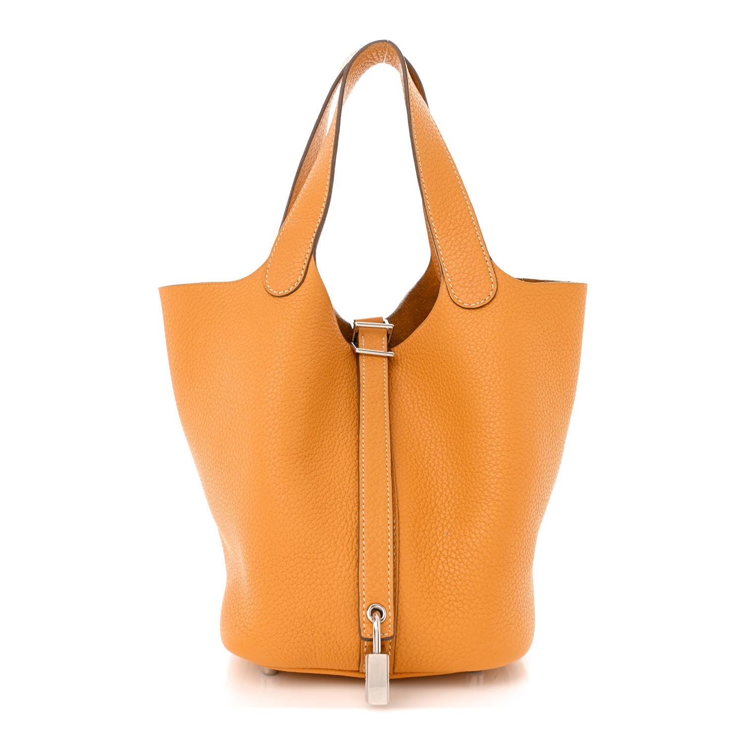 Hermes Taurillon Clemence Picotin Lock 18 PM Moutarde 1 of 13