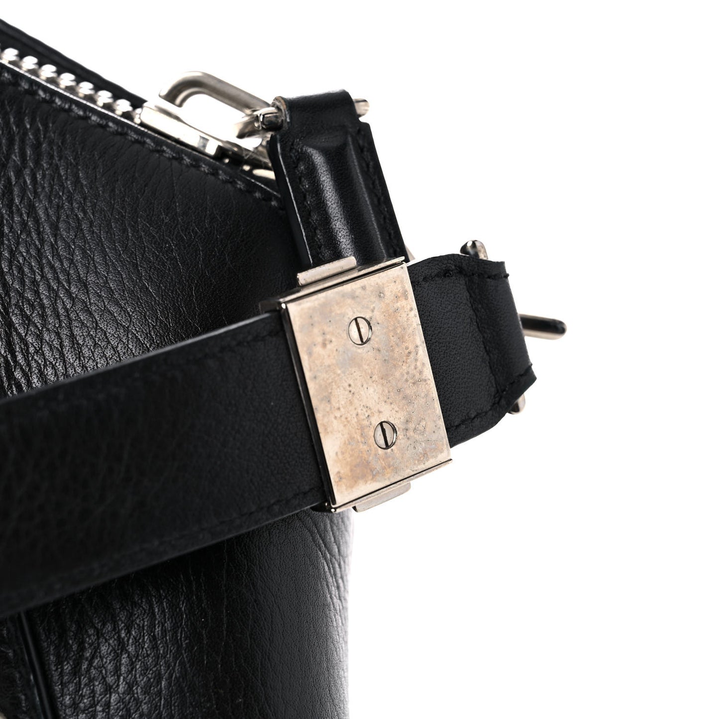 Calfskin Medium Studded Bi-Color Antigona Black White