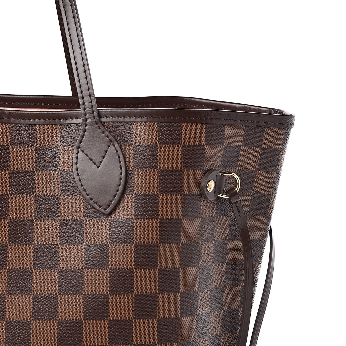 Damier Ebene Neo Neverfull MM Rose Ballerine