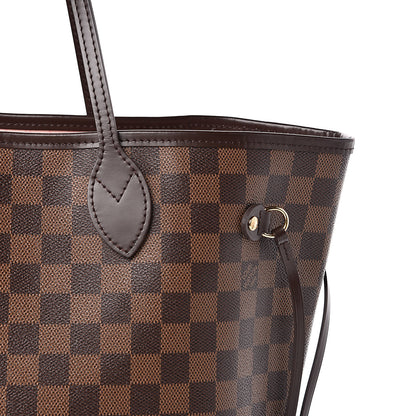 Louis Vuitton Damier Ebene Neo Neverfull MM Rose Ballerine 11 of 11