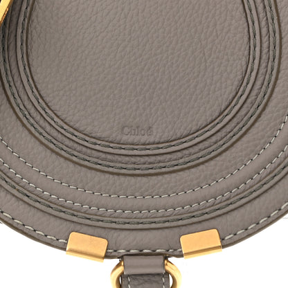 Chloe Calfskin Mini Marcie Round Crossbody Bag Cashmere Grey 7 of 11
