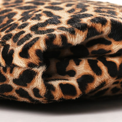 Jimmy Choo Pony Hair Leopard Print Callie Tassel Shoulder Bag Brown 9 of 9