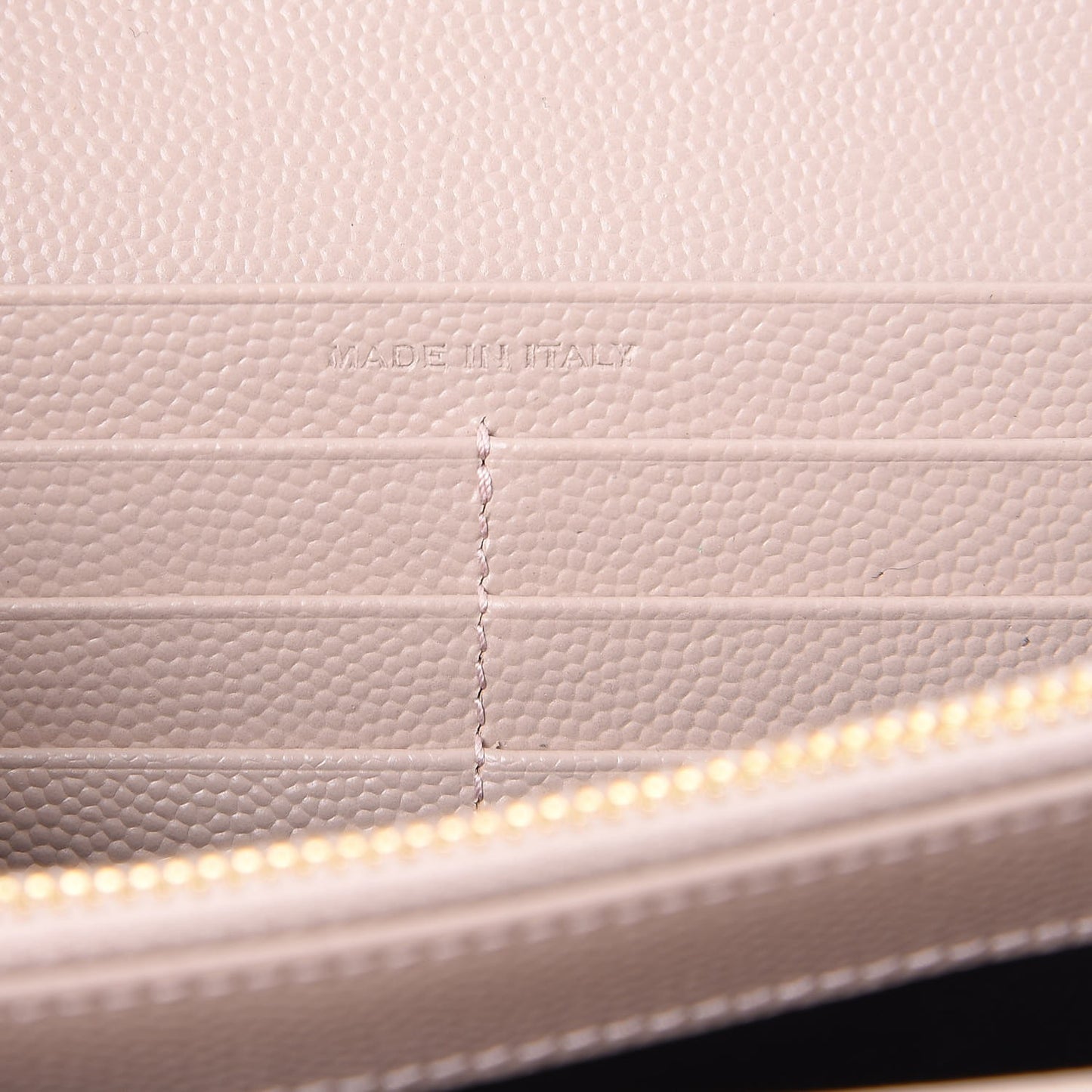 Grain De Poudre Matelasse Chevron Monogram Flap Wallet Pale Pink