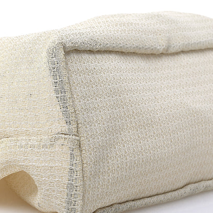 The Row Mesh Saddle Calfskin Barn Tote Bag Ivory 9 of 12