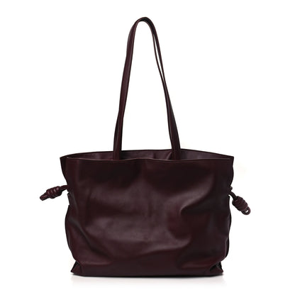 Loewe Calfskin Large Flamenco Knot Bag Dark Burgundy 1 of 10