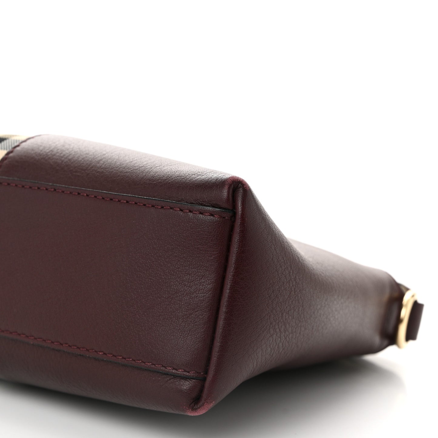 Horseferry Check Small Chichester Crossbody Clutch Bag Burgundy