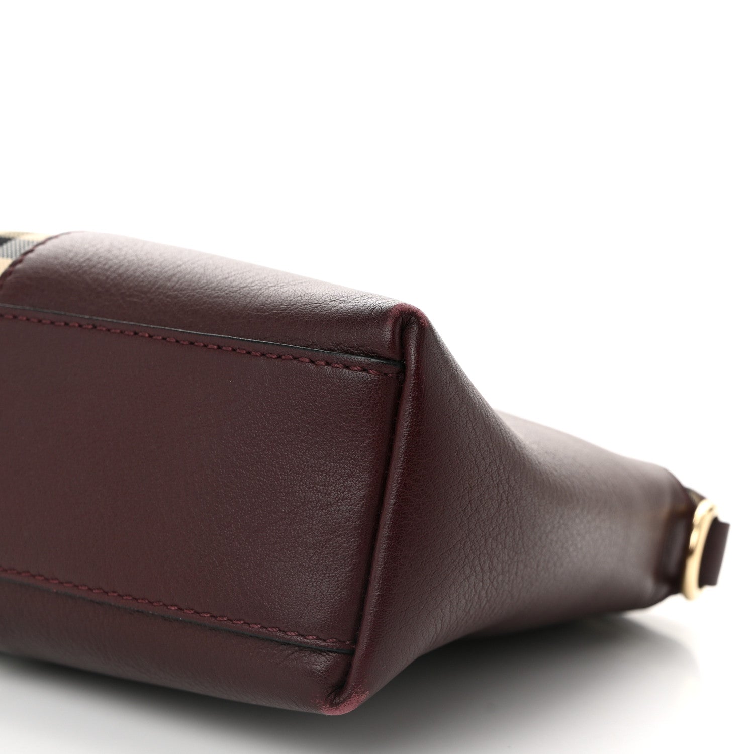 Burberry Horseferry Check Small Chichester Crossbody Clutch Bag Burgundy 9 of 12
