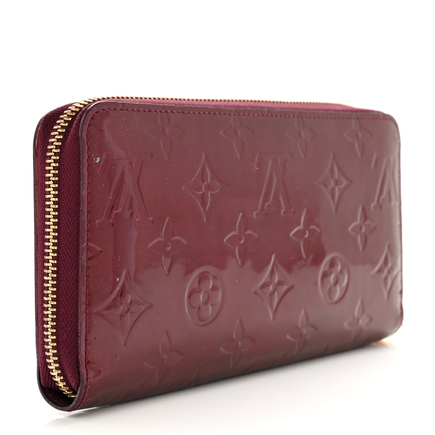 LOUIS VUITTON Vernis Zippy Wallet Rouge Fauviste