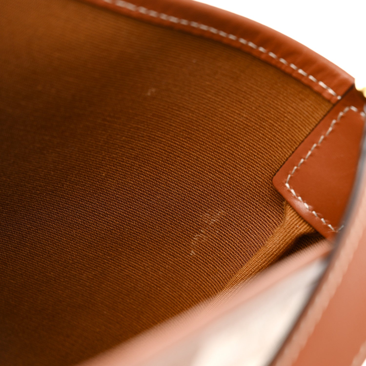 Celine Triomphe Canvas Calfskin Small Bucket Bag White 12 of 12