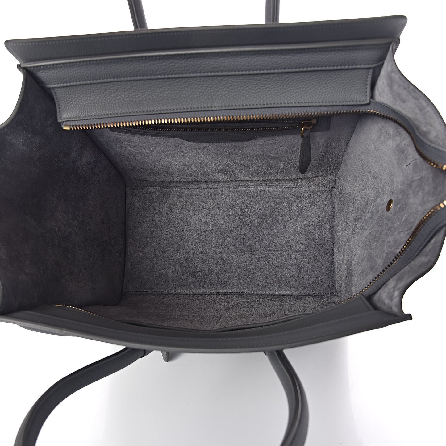 Drummed Calfskin Mini Luggage Kohl