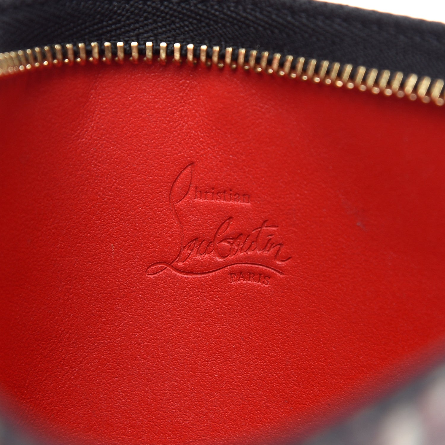 Christian Louboutin Saffiano Printed Zip Pouch Multicolor 6 of 7
