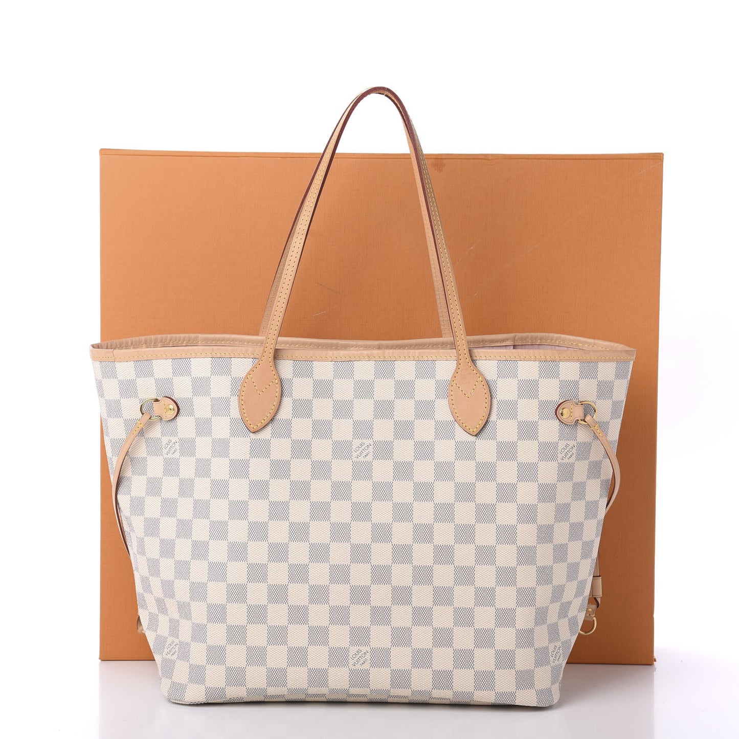 Damier Azur Neo Neverfull MM Rose Ballerine