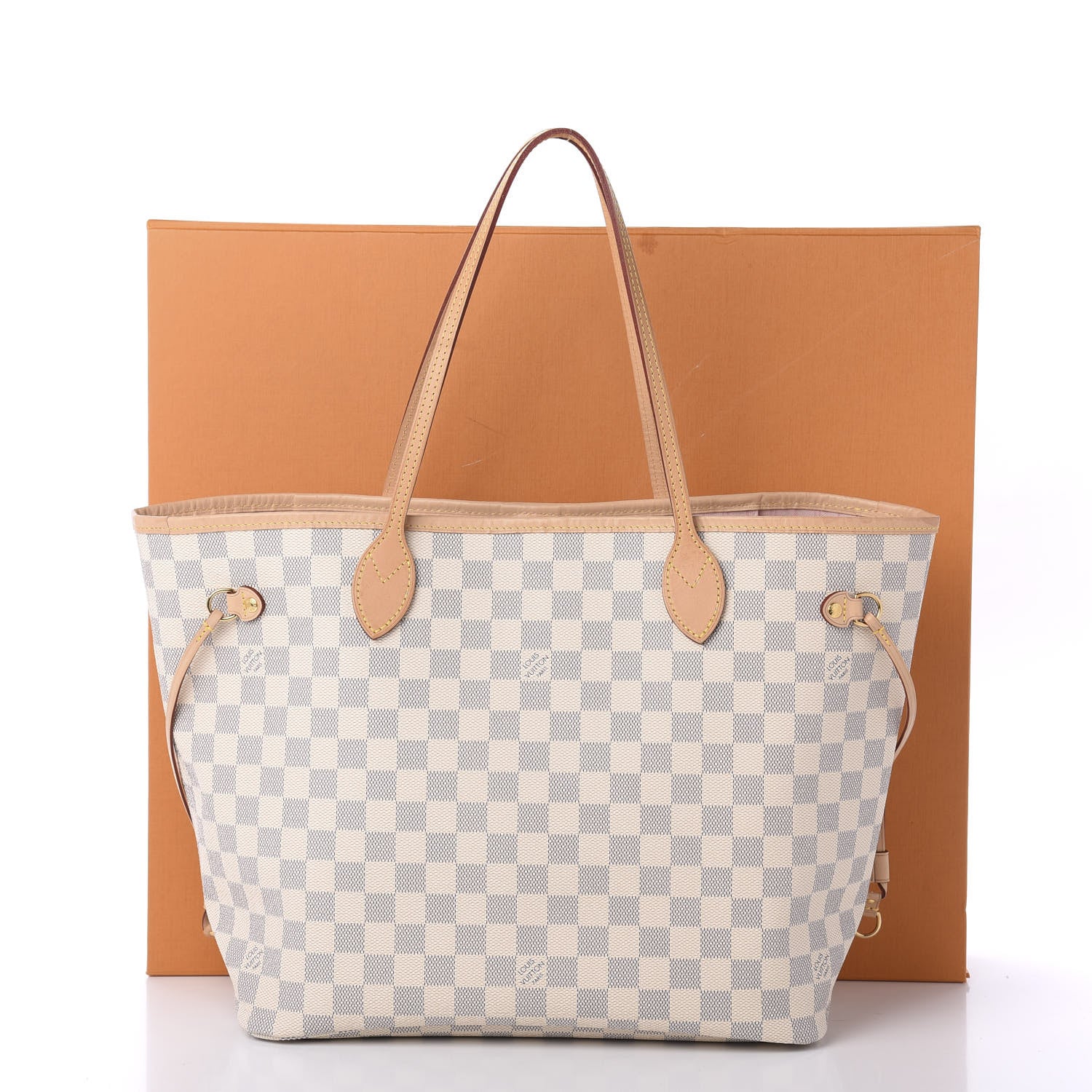 Louis Vuitton Damier Azur Neo Neverfull MM Rose Ballerine 12 of 12
