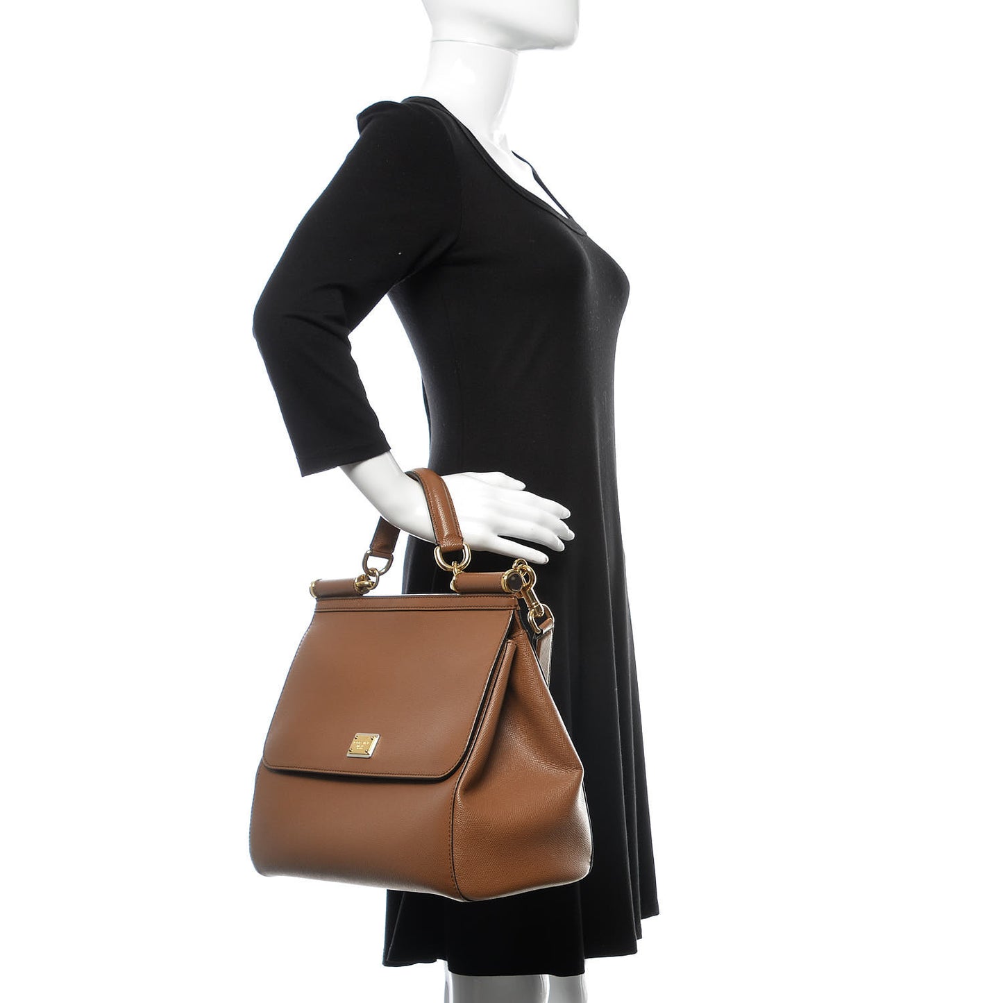 Dauphine Large Miss Sicily Satchel Caramello