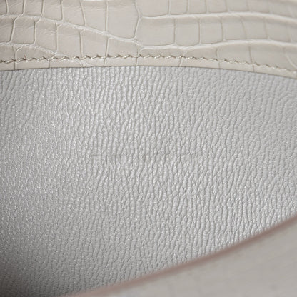 Hermes Matte Alligator Constance Wallet Beton 7 of 9