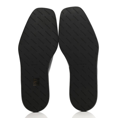 Balenciaga Smooth Calfskin Mens Cozy Slip-On Loafers 45 Black White 5 of 8