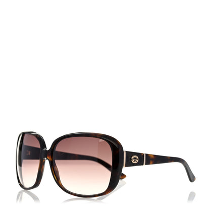 Gucci Acetate Oversize Square Frame Sunglasses GG3125S Havana 1 of 7