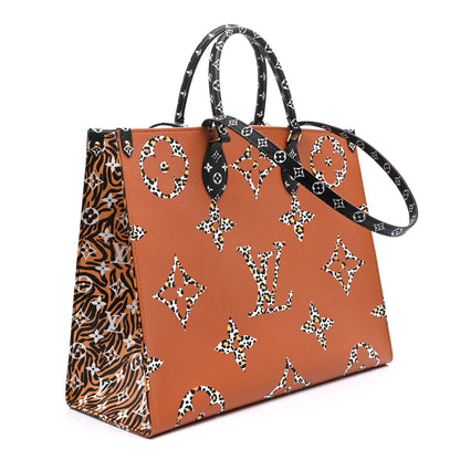 Louis Vuitton Monogram Giant Jungle Onthego GM Black 3 of 9