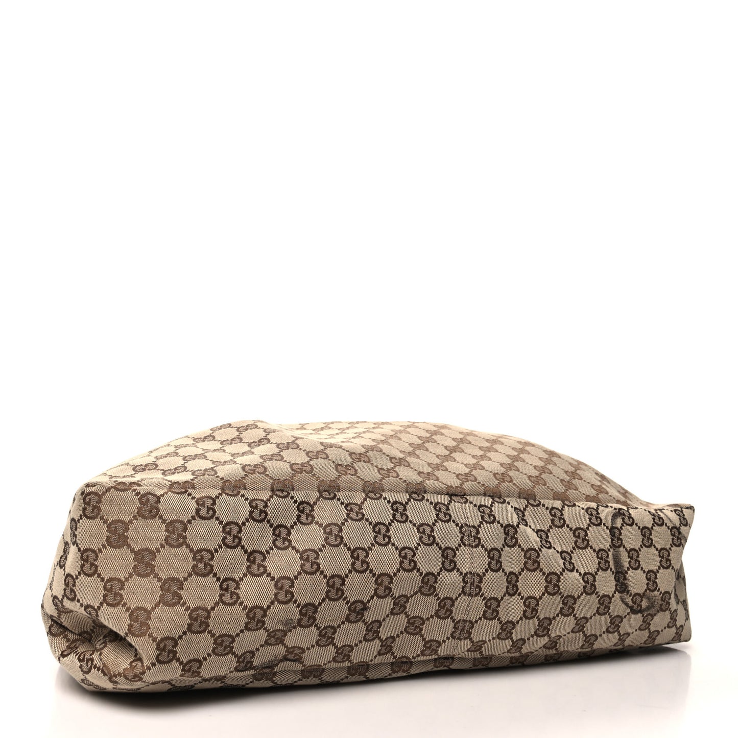 Monogram Large Horsebit Chain Hobo Off White