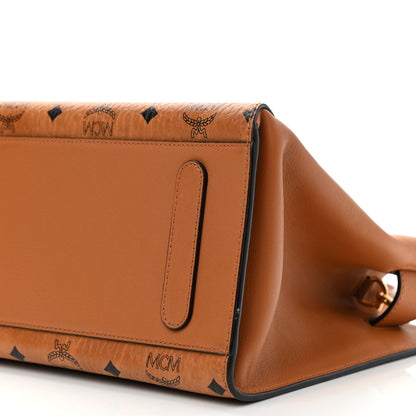 MCM Visetos Small Essential Tote Cognac 8 of 8