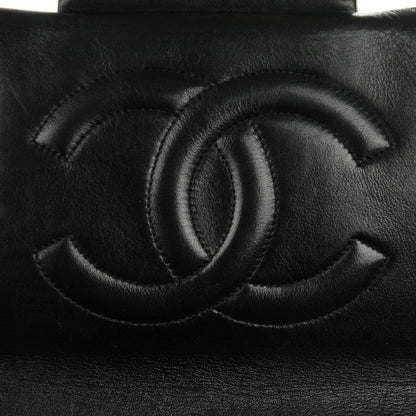 Chanel Lambskin Quilted XL Jumbo Single Flap Black 7 of 10
