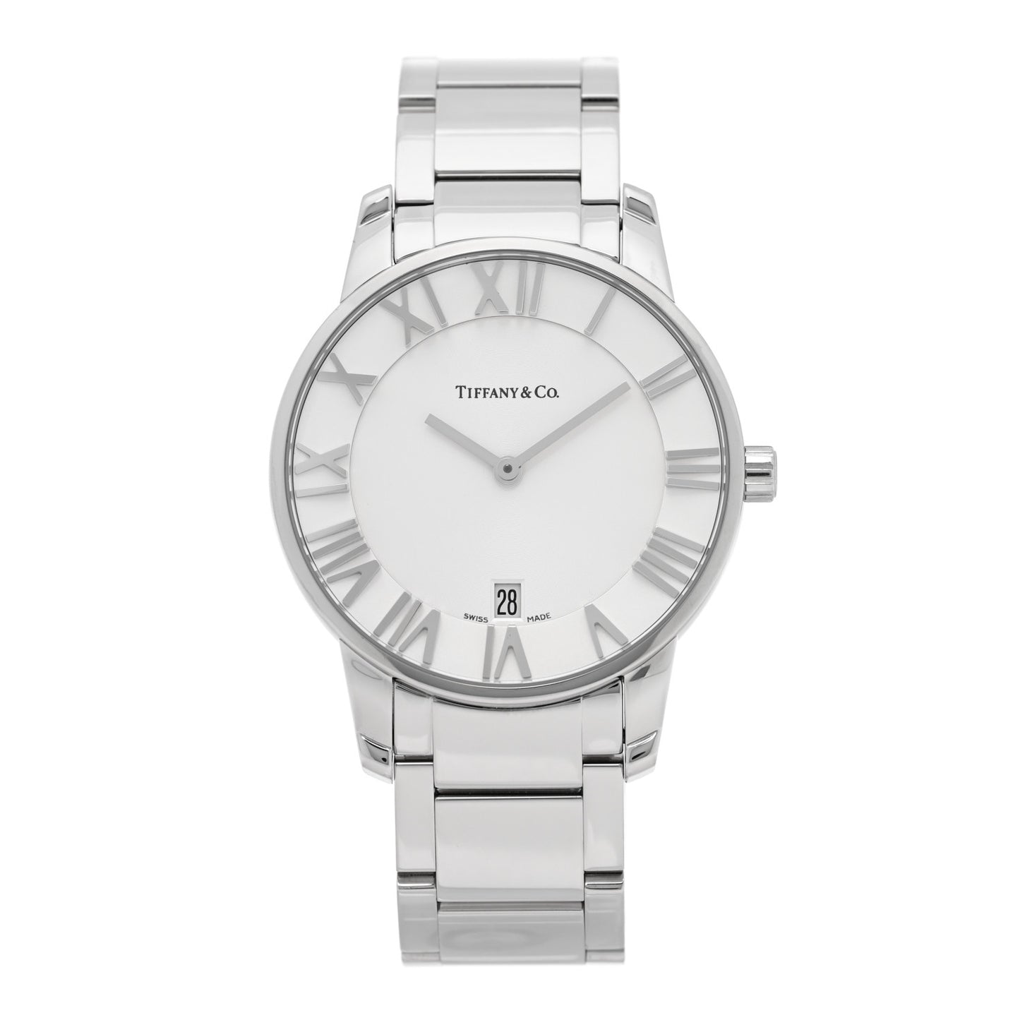 Stainless Steel 37mm Atlas 2-Hand Quartz Watch