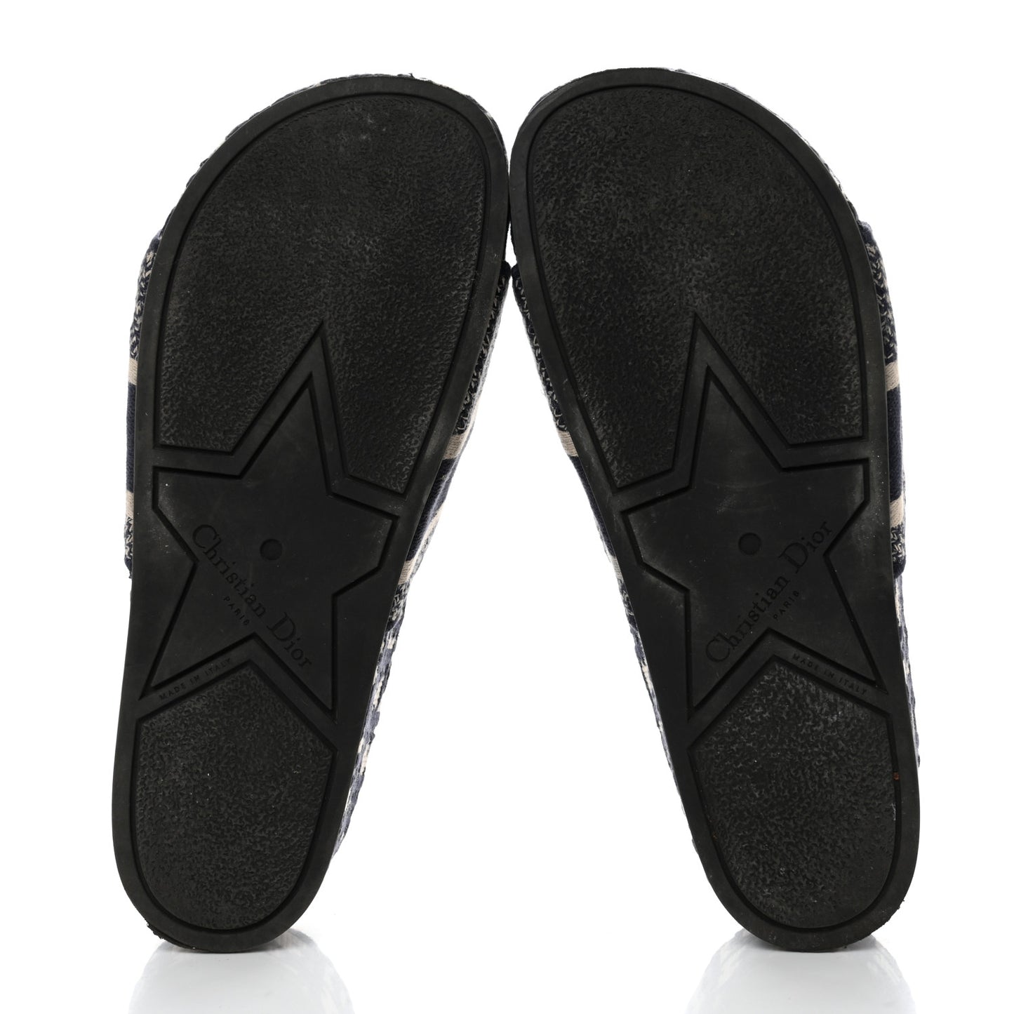 Oblique D-Way Platform Slide Sandals 40 Deep Blue