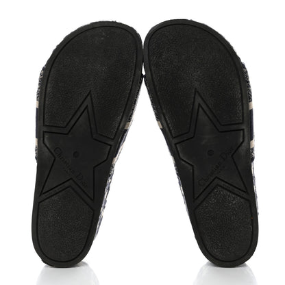 Christian Dior Oblique D-Way Platform Slide Sandals 40 Deep Blue 5 of 10