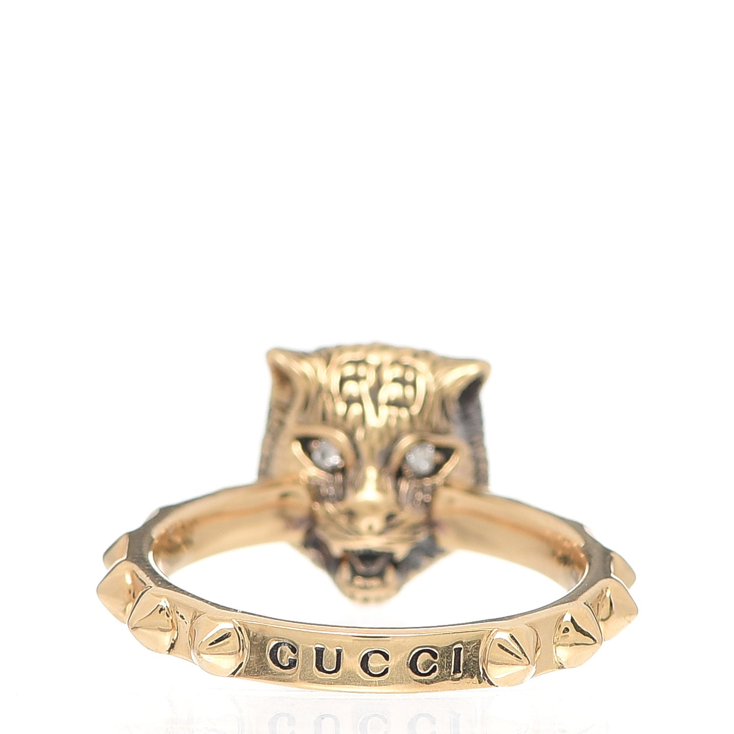 18K Yellow Gold Pink Tourmaline Le Marché Des Merveilles Feline Ring 53 6.25