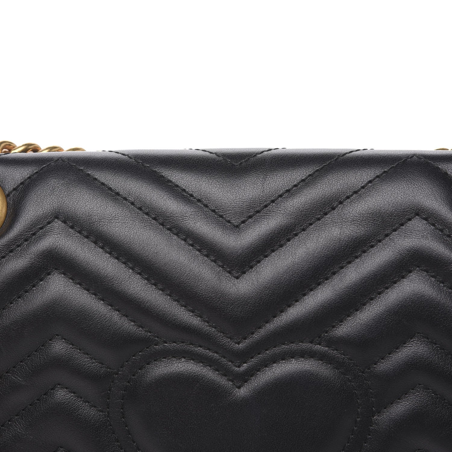 Gucci Calfskin Matelasse Small GG Marmont Shoulder Bag Black 13 of 13