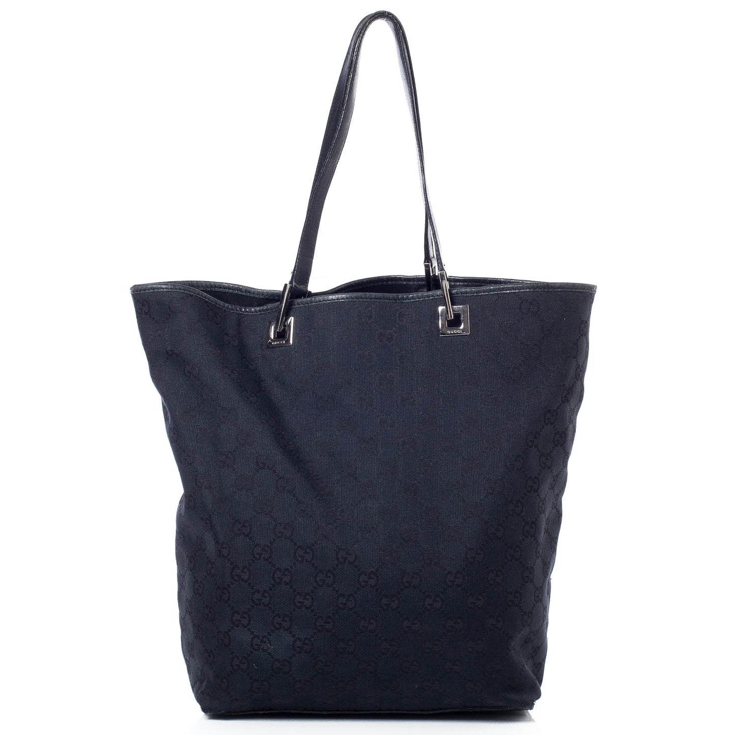 Monogram Large Bucket Tote Black