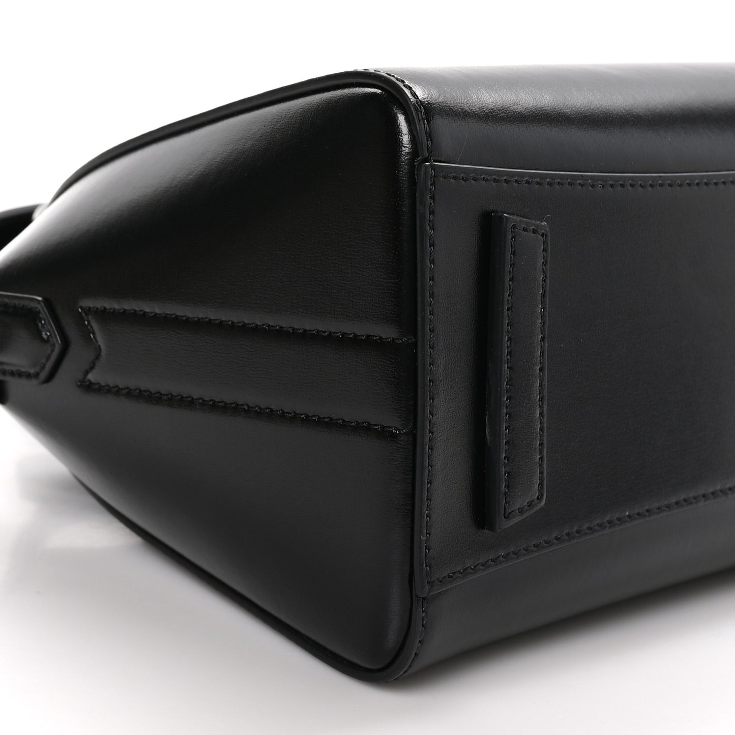 Shiny Lord Calfskin Mini Antigona Black