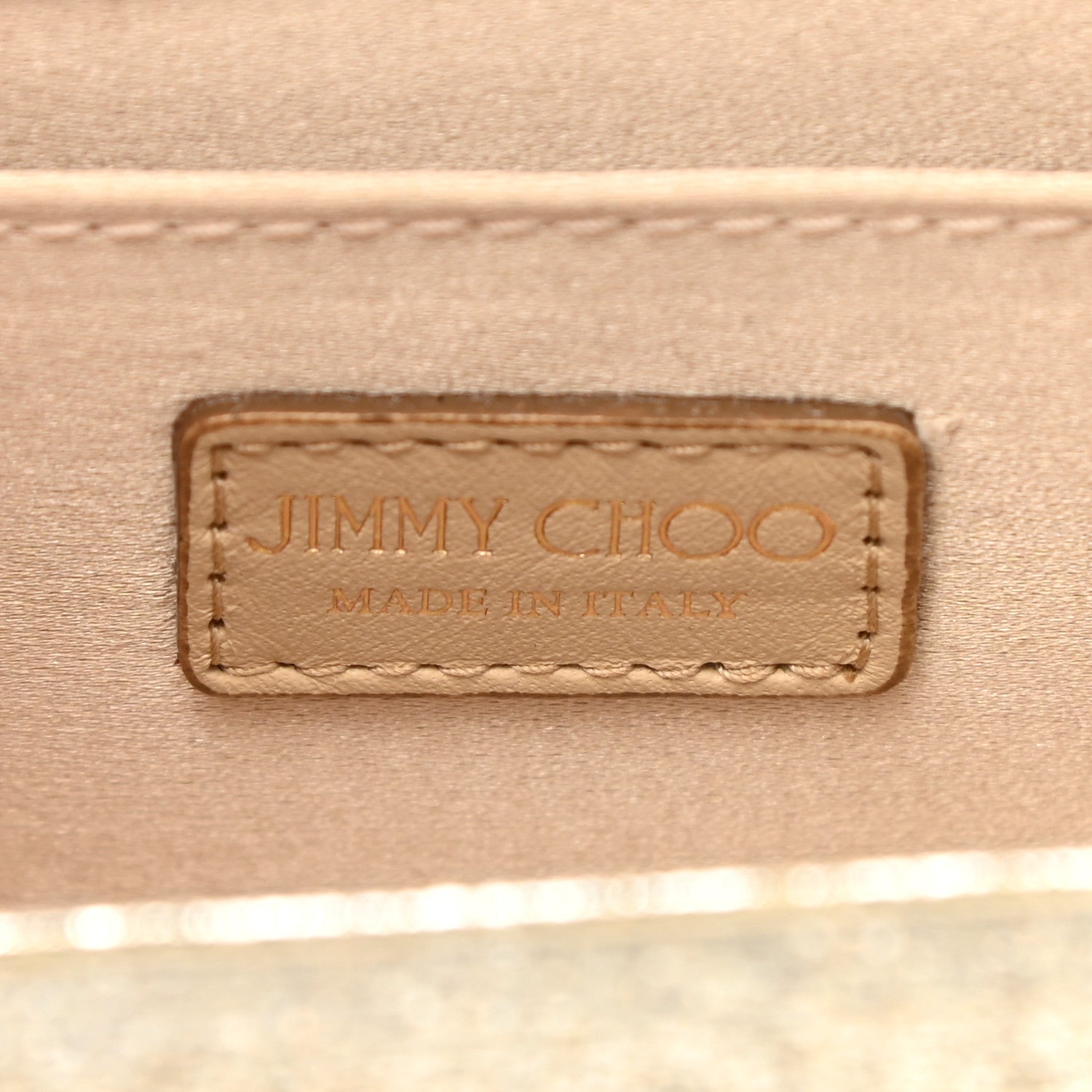 Jimmy Choo Acrylic Glitter Sweetie Clutch Champagne 6 of 11