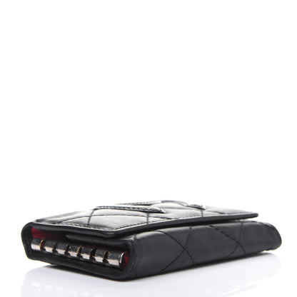 Chanel Calfskin Quilted Cambon 6 Key Holder Black 4 of 16