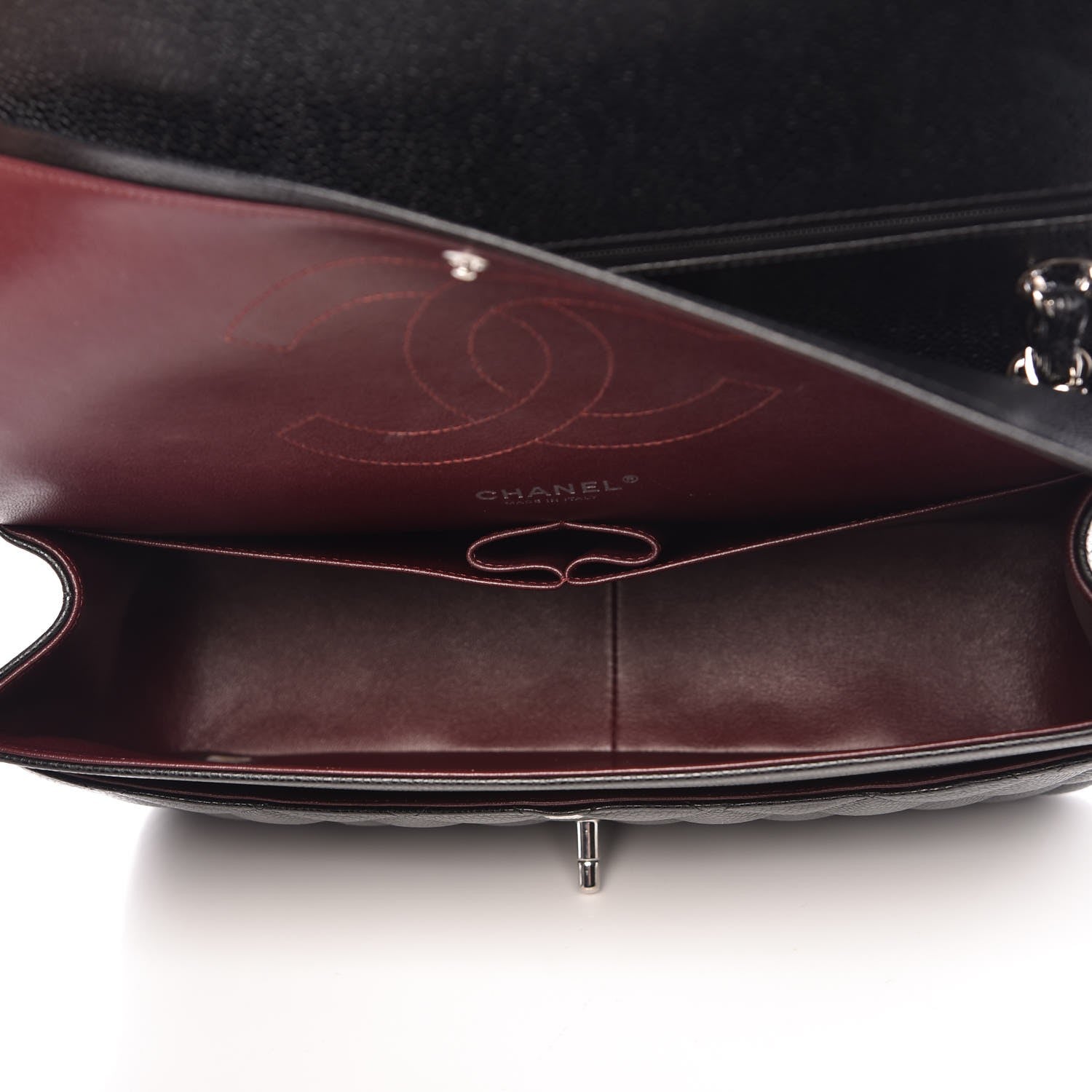 Chanel Caviar Quilted Jumbo Double Flap Black 5 of 8