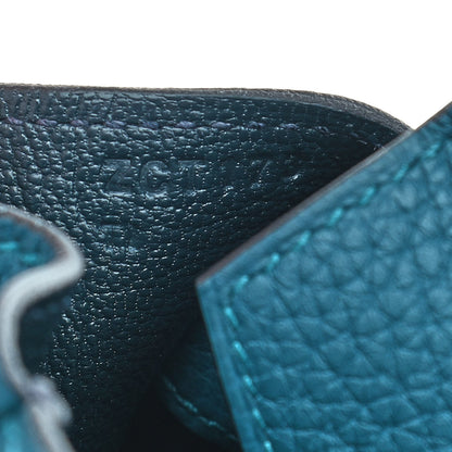 Hermes Togo Verso Birkin 25 Vert Bosphore Bleu Ocean 6 of 9