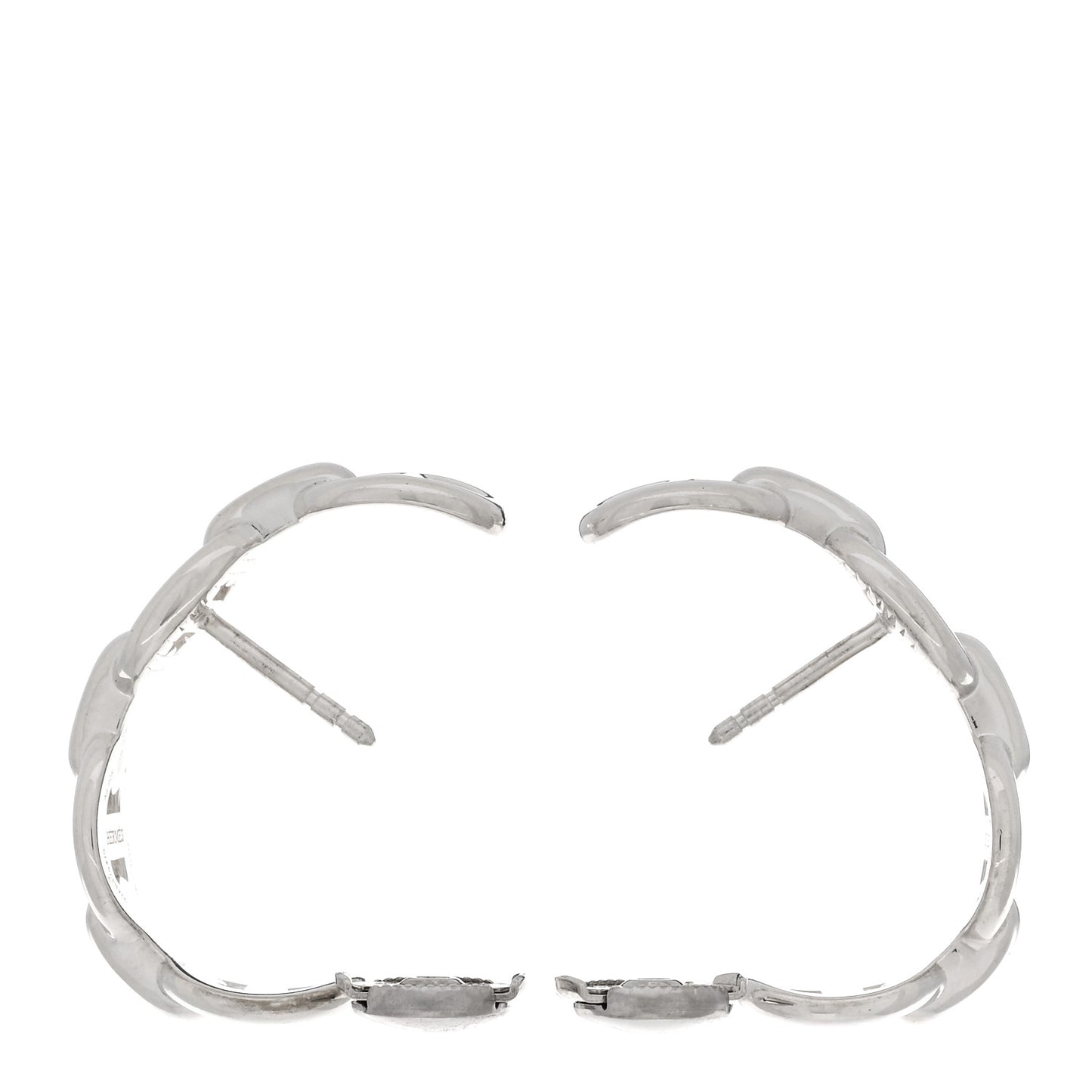 Sterling Silver Chaine D'Ancre Enchainee Climber Earrings