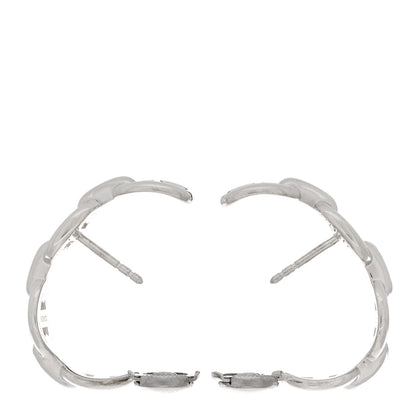 Hermes Sterling Silver Chaine D'Ancre Enchainee Climber Earrings 4 of 5